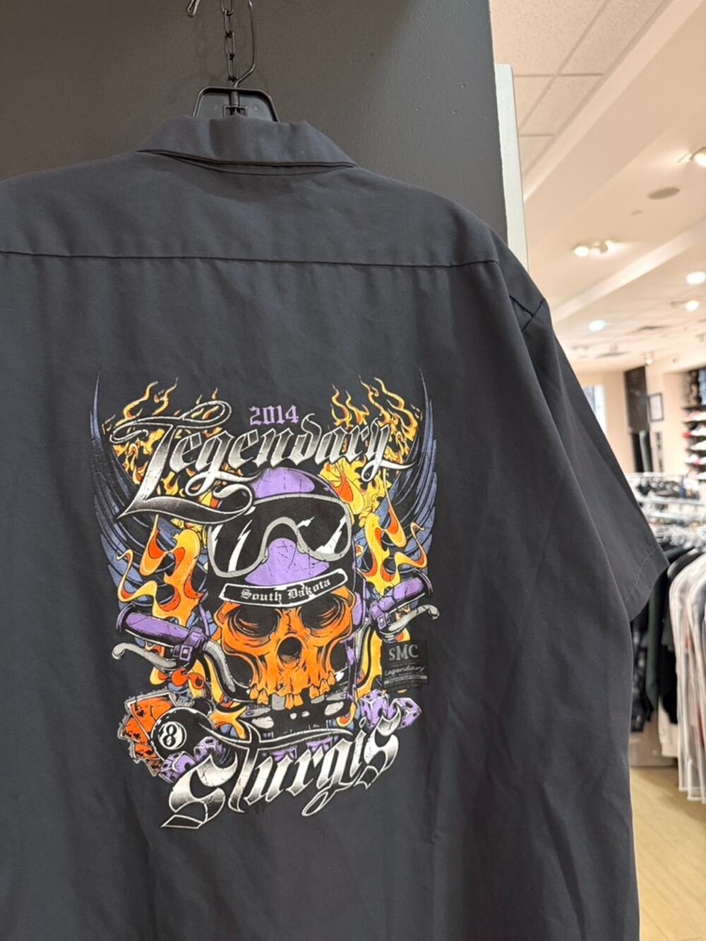2014 Dickies Legendary Sturgis Y2K Vintage Button Up Mechanic Pit Crew Shirt